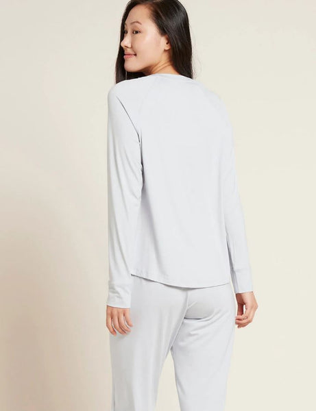 Raglan Bamboo Lounge Top in Dove Grey