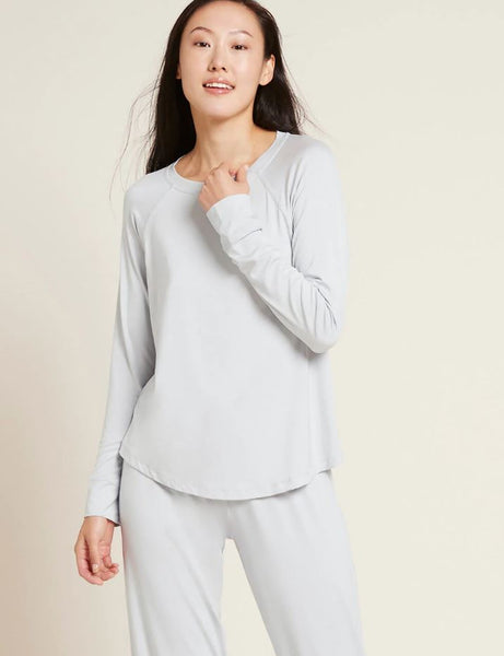 Raglan Bamboo Lounge Top in Dove Grey
