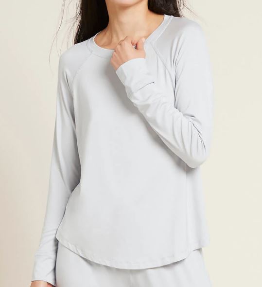 Raglan Bamboo Lounge Top in Dove Grey