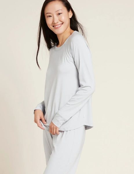 Raglan Bamboo Lounge Top in Dove Grey
