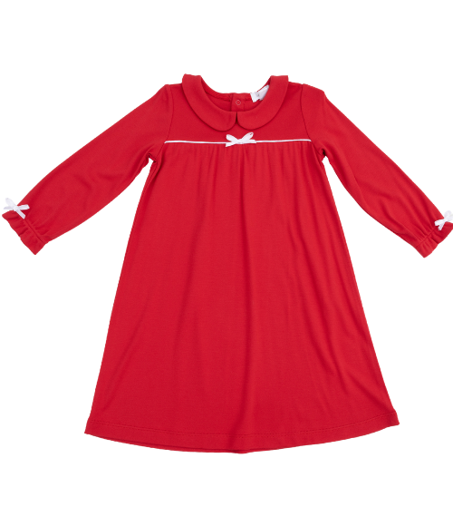 Red Ribbon LS Nightgown
