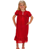 Traditional Red SS Peignoir Set