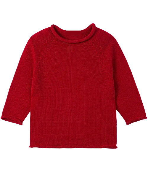 Jersey Roll Neck Sweaters for Baby - Multiple Colors