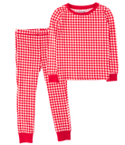 Red & White Gingham LS Pajamas