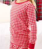 Red & White Gingham LS Pajamas