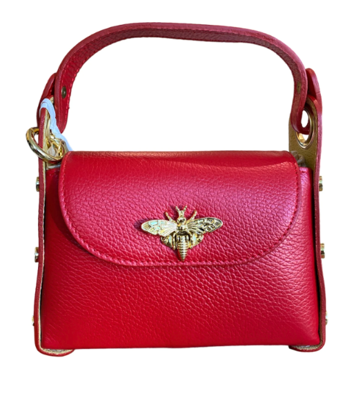 Leather Bee Handbag - multiple colors