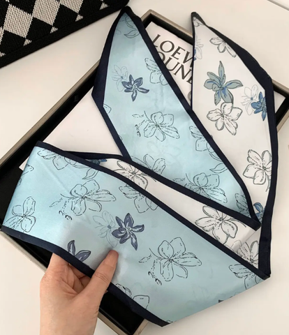 Retro Mixed-Print Scarf