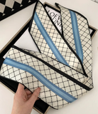 Retro Mixed-Print Scarf