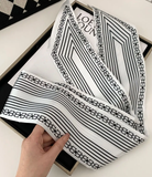 Retro Mixed-Print Scarf