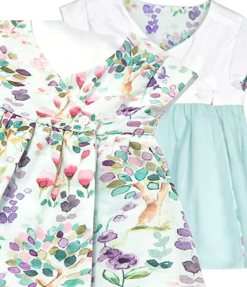 Spring Floral Reversible Dress