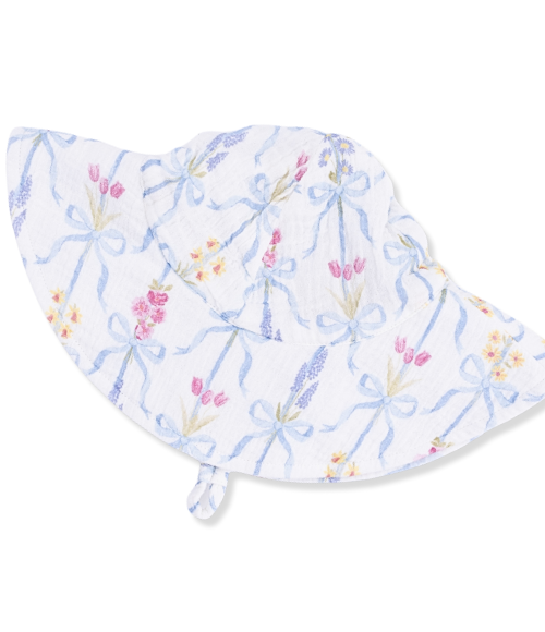 Ribbon Bouquets Wide Brim Sun Hat