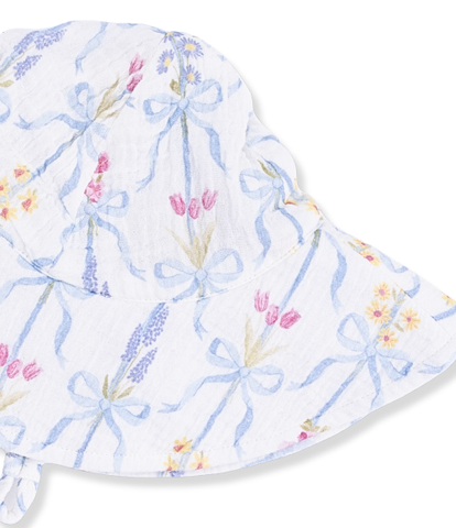 Ribbon Bouquets Wide Brim Sun Hat