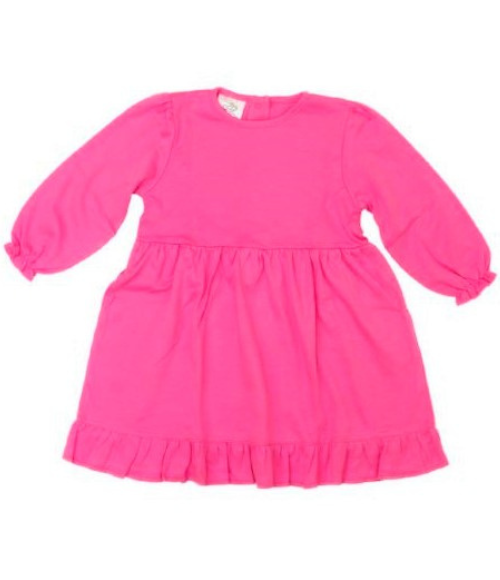 Bambinos Riviera Ruffle Dress - LS Pink
