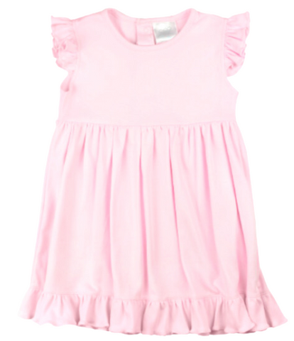 Bambinos Riviera Ruffle Dress - Pink (5T & Up)