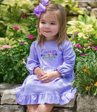 Bambinos Riviera Ruffle LS Dress