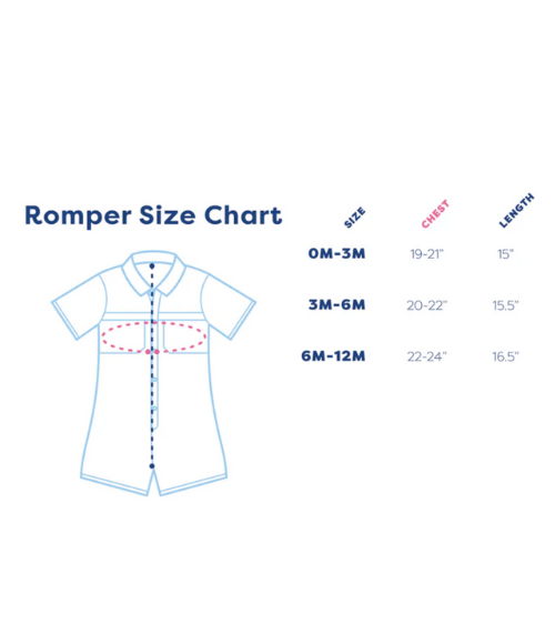 BQ Navy Guayabera Romper