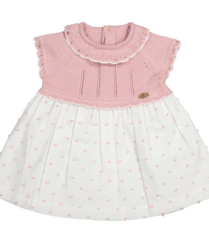 Rose Swiss Dot Dress