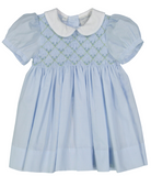 Rosebud Diamond Smocked Dress, 3M-4T