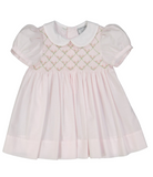 Rosebud Diamond Smocked Dress, 3M-4T