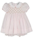 Rosebud Diamond Smocked Dress, 3M-4T