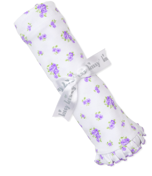 Kissy Lilac Roses & Blooms Blanket