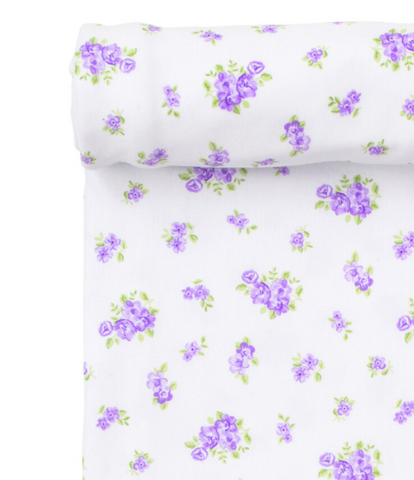 Kissy Lilac Roses & Blooms Blanket