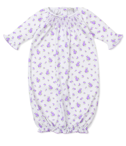 Kissy Roses & Blooms Lilac Smocked Sack