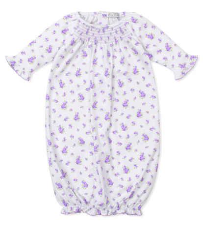 Kissy Roses & Blooms Lilac Smocked Sack
