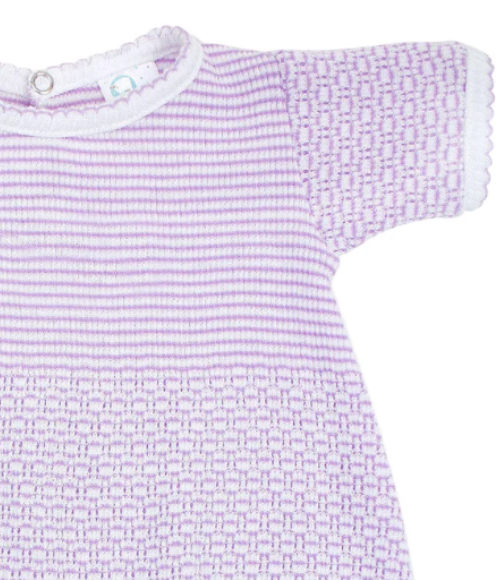 Paty Knit Ruffle Hem Solid Bubble