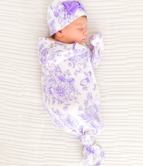 Lavender Toile Baby Hap