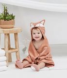 Rust Fox Hooded Bath Towel