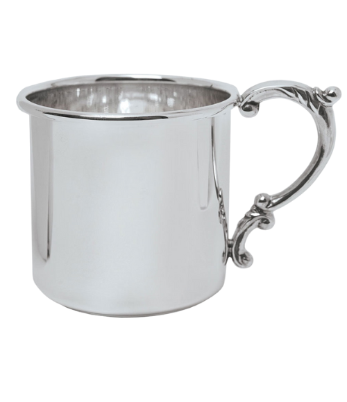 Sterling Scroll Handle Baby Cup