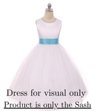 Satin Sash - Multiple Colors