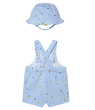 Sailboat Print Romper & Hat Set