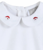 Santa White Collared LS Shirt