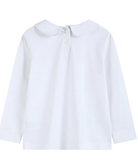 Santa White Collared LS Shirt