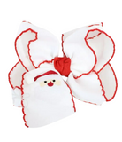 Santa Embroidered Grosgrain Bows