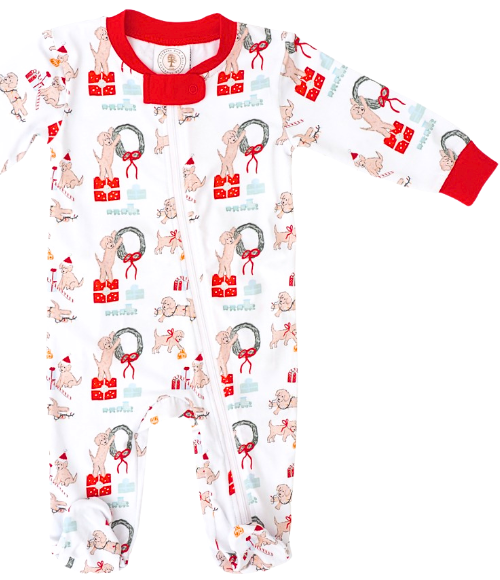 Santa Paws Gift Footie