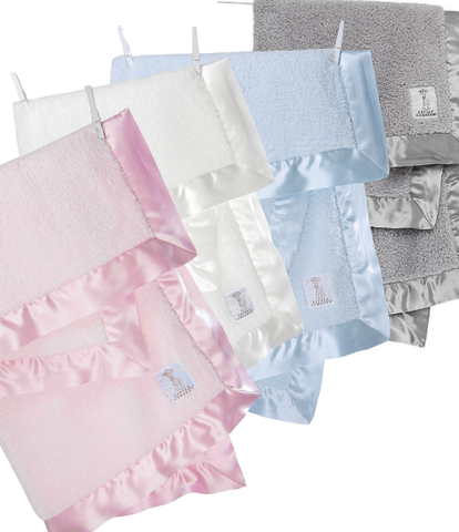 Little Giraffe Chenille Baby Blankets
