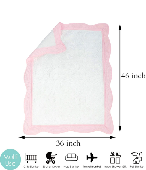 Scallop Edge Baby Quilt