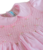 Scalloped Pearl Smocked Dress, 12M-4T