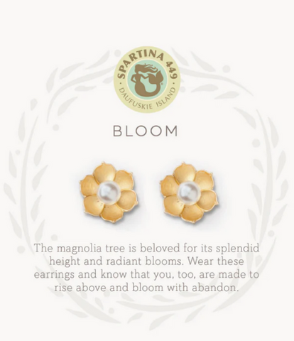 Bloom Magnolia Flower - Stud Earrings