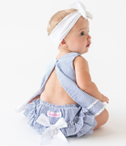 Seersucker Ric Rac Swing Top & Bloomer Set