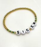 Collegiate 5mm Gold Beaded Bracelets