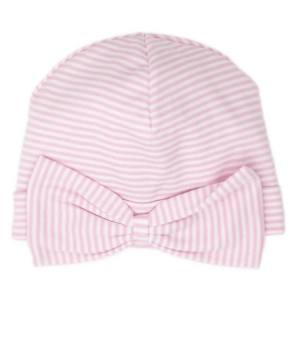 Pink Simple Stripes Convertible Gown & Hat