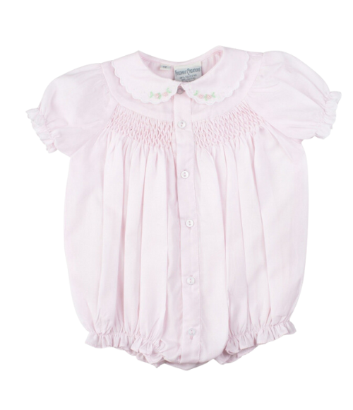 Smocked Scalloped Bubble, Preemie