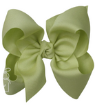 Spring Moss Grosgrain Bow