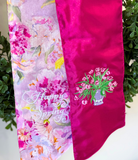 Spring Peonies Bouquet 2-Sided Wreath Sash