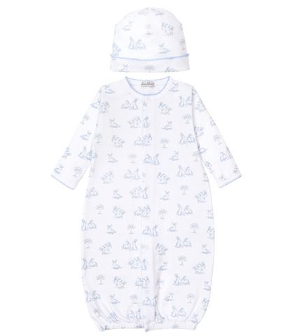 Kissy Springtime Blue Bunny Convertible Gown Set