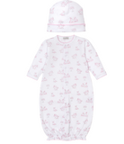 Kissy Springtime Pink Bunny Convertible Gown Set